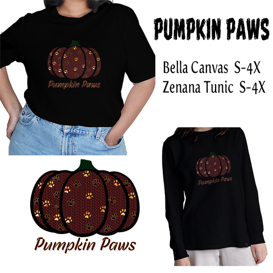 Pumpkin Paws T-shirt or Tunic