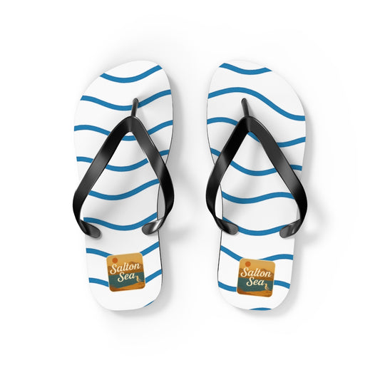 Salton Sea Beachy Vibes Flip Flops - Summer Sandals, Poolside Footwear, Vacation Essentials, Casual Summer Shoes, Beach Accessories