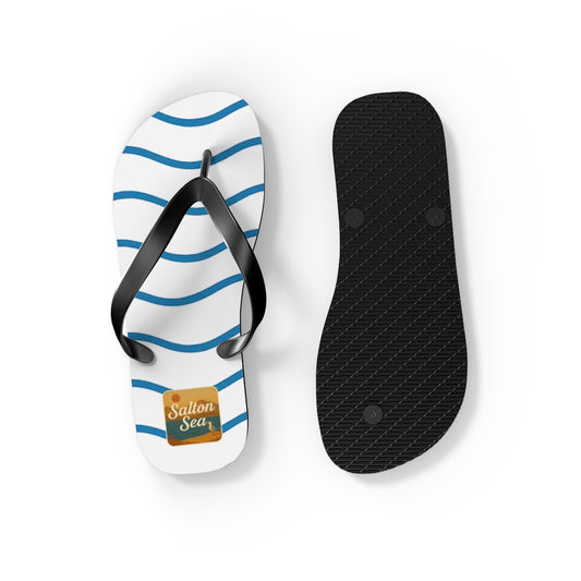 Salton Sea Beachy Vibes Flip Flops - Summer Sandals, Poolside Footwear, Vacation Essentials, Casual Summer Shoes, Beach Accessories