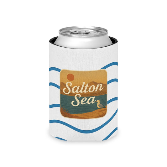 Salton Sea Can Cooler | Vintage Lake House Drink Holder, Outdoor Party Favor, Moose Design, Camping Gear, Summer BBQ Essential