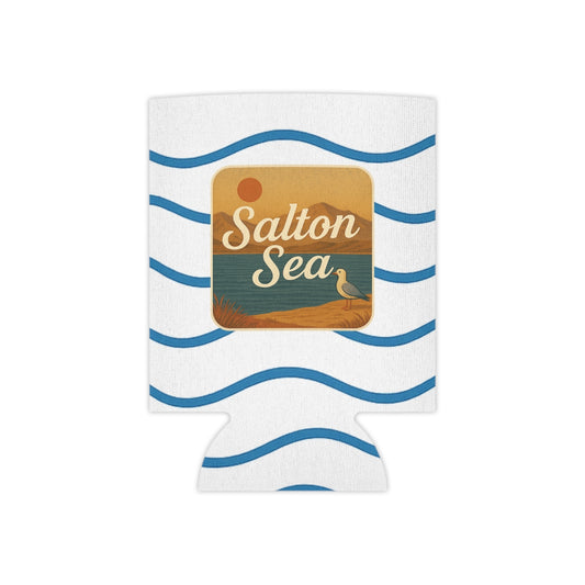 Salton Sea Can Cooler | Vintage Lake House Drink Holder, Outdoor Party Favor, Moose Design, Camping Gear, Summer BBQ Essential