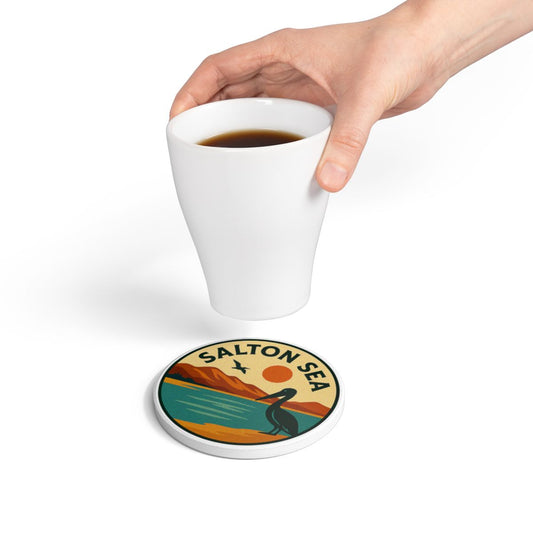 Salton Sea Ceramic Coaster
