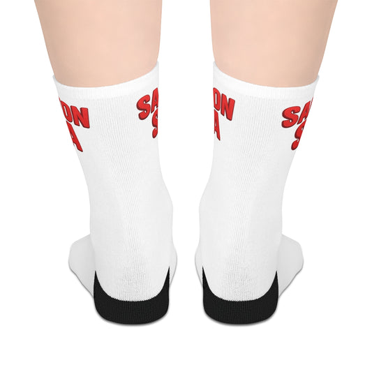 Salton Sea Cool Casual Mid-length Socks | Fun Lifestyle Gift, Quirky Fashion Accessory, Unique Socks for Everyday Wear