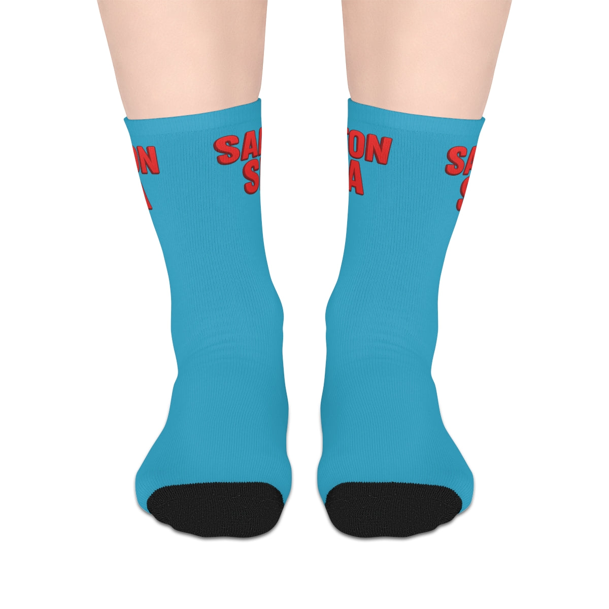 Salton Sea Cool Casual Mid-length Socks | Fun Lifestyle Gift, Quirky Fashion Accessory, Unique Socks for Everyday Wear
