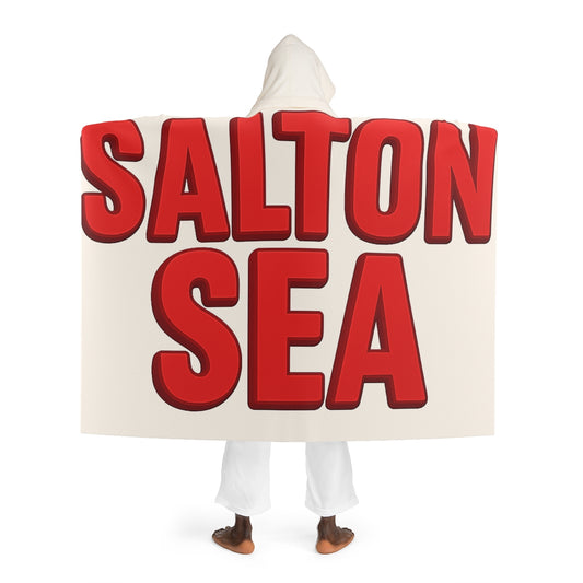 Salton Sea Hooded Sherpa Fleece Blanket