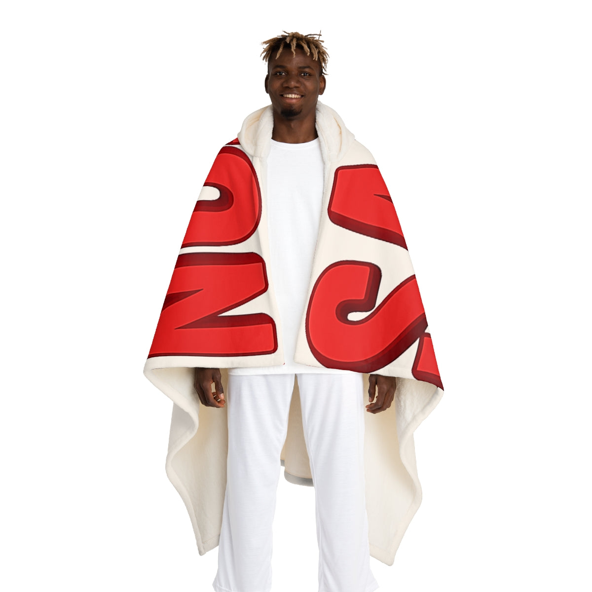 Salton Sea Hooded Sherpa Fleece Blanket