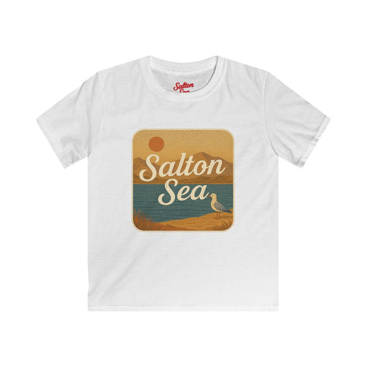 Salton Sea Kids Tee, Softstyle T-Shirt for Children, Summer Adventure Shirt, Lake House Gift, Outdoor Fun Apparel