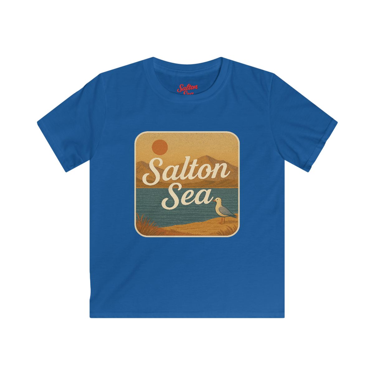 Salton Sea Kids Tee, Softstyle T-Shirt for Children, Summer Adventure Shirt, Lake House Gift, Outdoor Fun Apparel