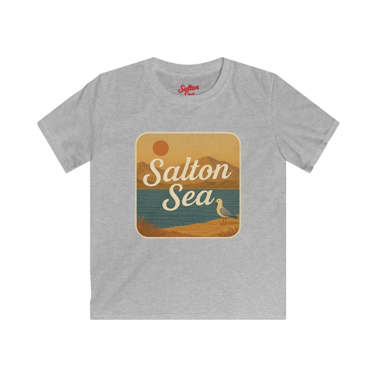 Salton Sea Kids Tee, Softstyle T-Shirt for Children, Summer Adventure Shirt, Lake House Gift, Outdoor Fun Apparel