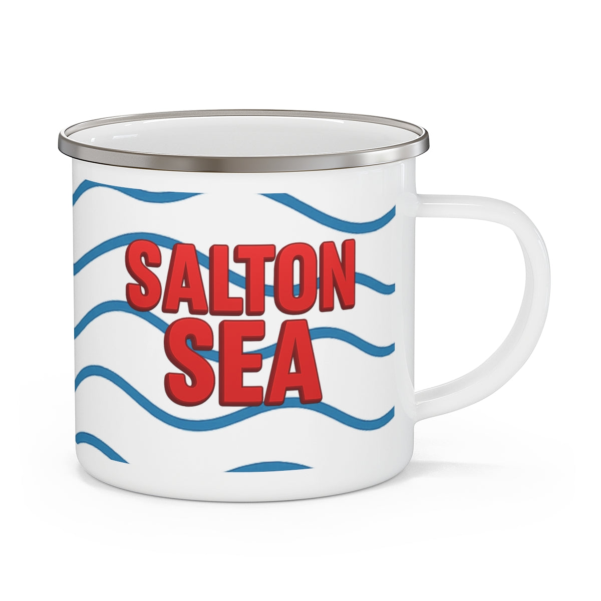 Salton Sea Rustic Enamel Camping Mug - Perfect for Outdoor Adventures, Enthusiasts, and Cozy Campfires, Great Gift for Camping Lovers, [...]