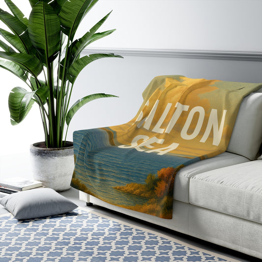 Salton Sea Sherpa Fleece Blanket