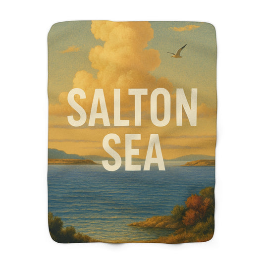 Salton Sea Sherpa Fleece Blanket
