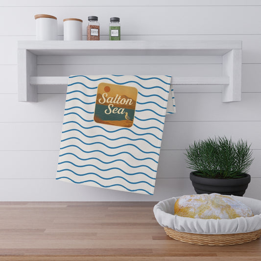 Salton Sea Tea Towels - Nautical Kitchen Decor, Gift for Lake House, Coastal Living, Home Essentials, Beach House Decor