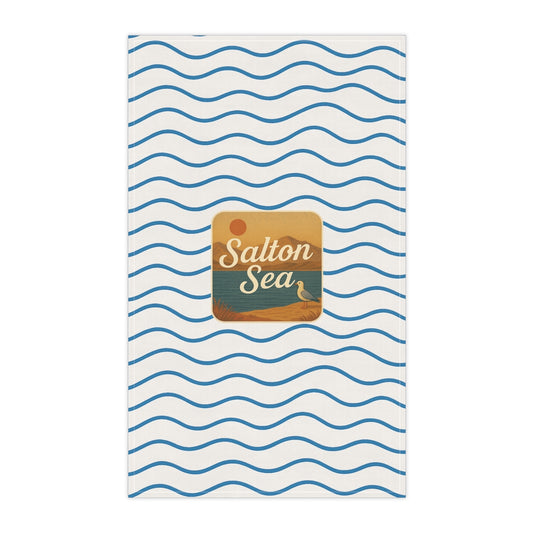 Salton Sea Tea Towels - Nautical Kitchen Decor, Gift for Lake House, Coastal Living, Home Essentials, Beach House Decor
