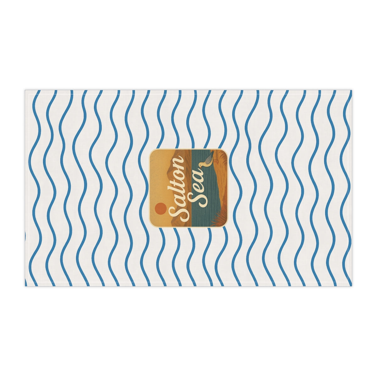 Salton Sea Tea Towels - Nautical Kitchen Decor, Gift for Lake House, Coastal Living, Home Essentials, Beach House Decor