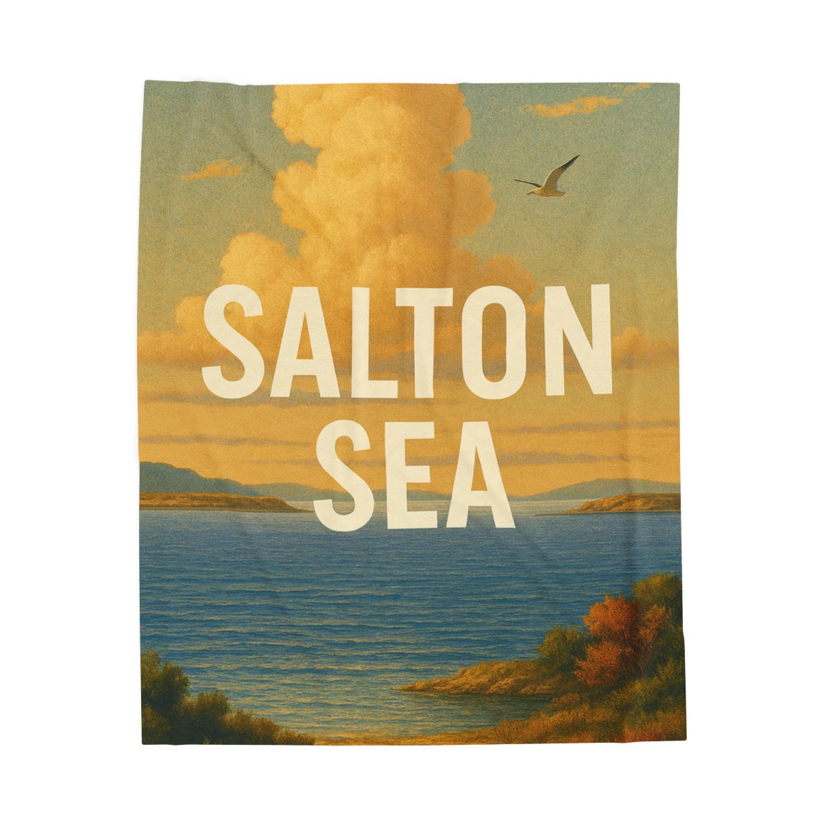 Salton Sea Velveteen Plush Blanket