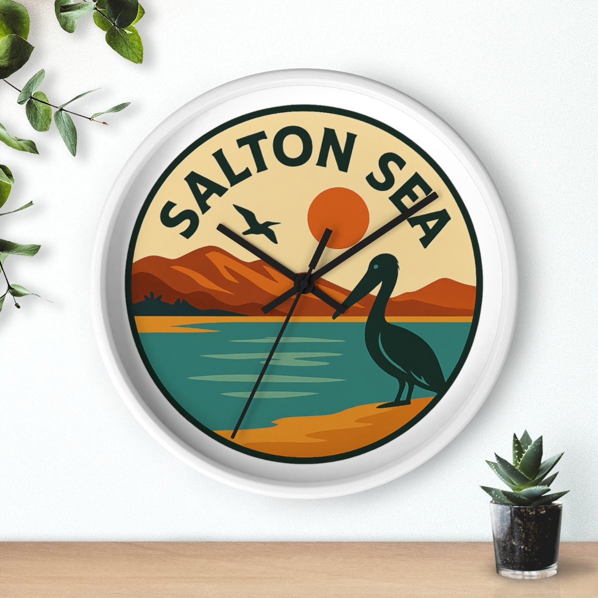 Salton Sea Wall Clock