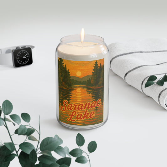 Saranac Lake Soy Candle, Relaxing Home Decor, Gift for Her, Aromatherapy Candle, Summer Vibes