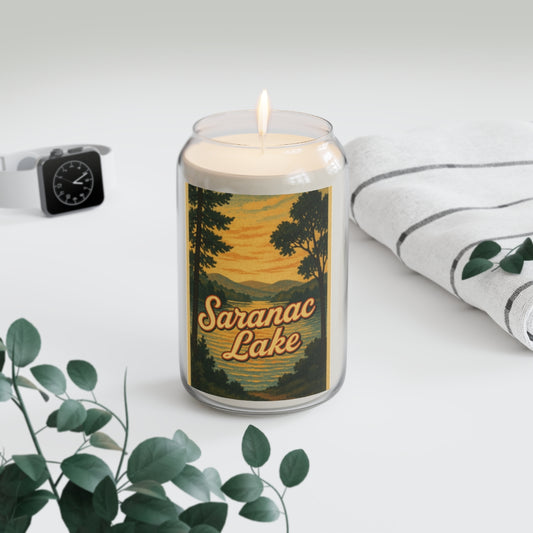 Saranac Lake Soy Candle, Relaxing Home Decor, Gift for Her, Aromatherapy Candle, Summer Vibes