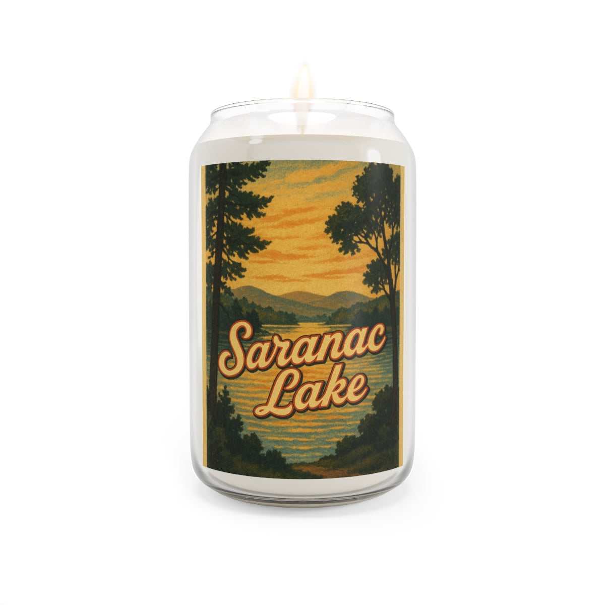 Saranac Lake Soy Candle, Relaxing Home Decor, Gift for Her, Aromatherapy Candle, Summer Vibes