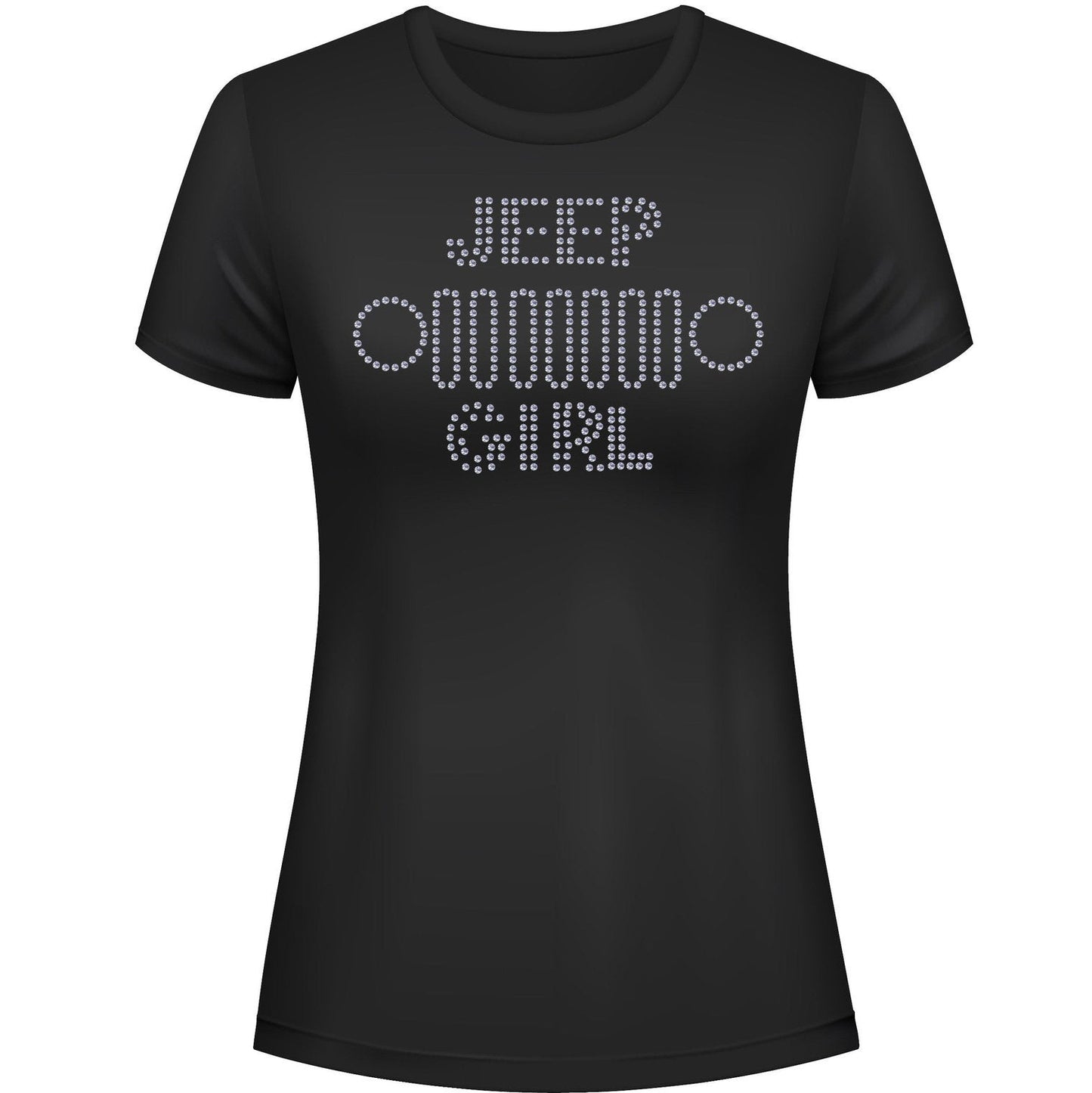 Jeeper Girl Grill Rhinestone Tee Short or Long  Sleeve