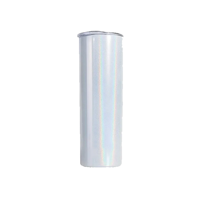 Glitter Tumblers 20oz in White, Silver, Blue